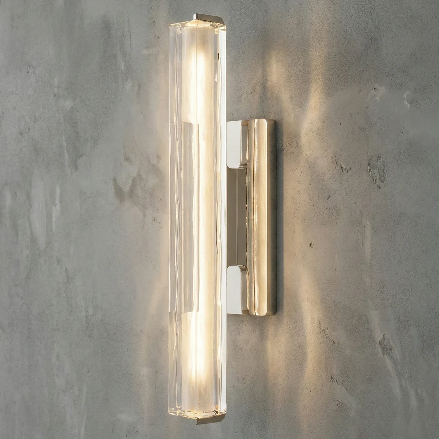 Audubonne Minimalist Crystal Column Sconce