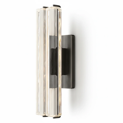Audubonne Minimalist Crystal Column Sconce