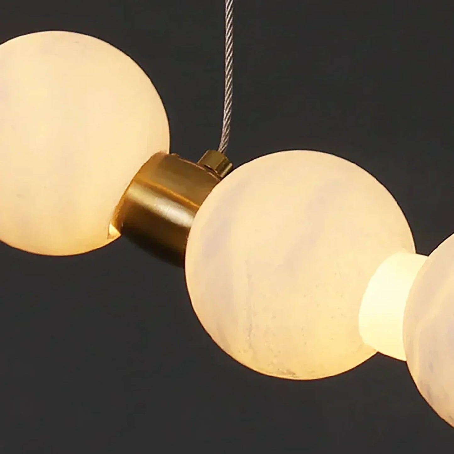 Aura Alabaster Orb Chandelier