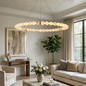 Aura Alabaster Orb Chandelier