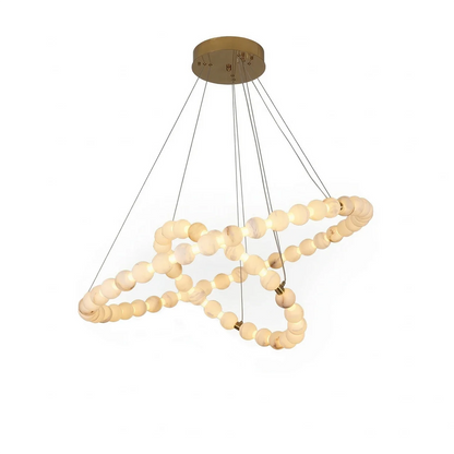 Aura Alabaster Orb Chandelier