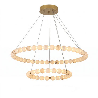 Aura Alabaster Orb Chandelier