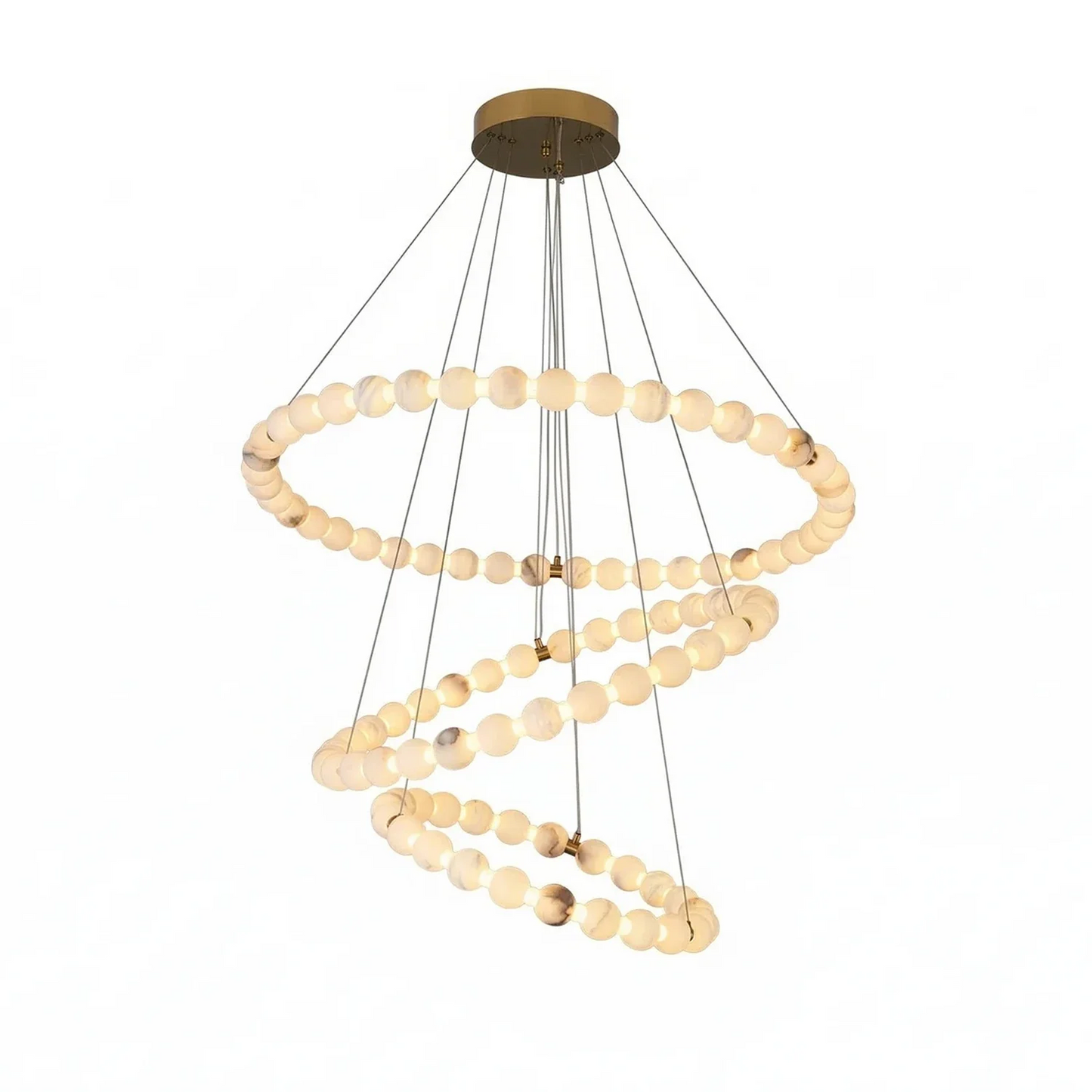 Aura Alabaster Orb Chandelier