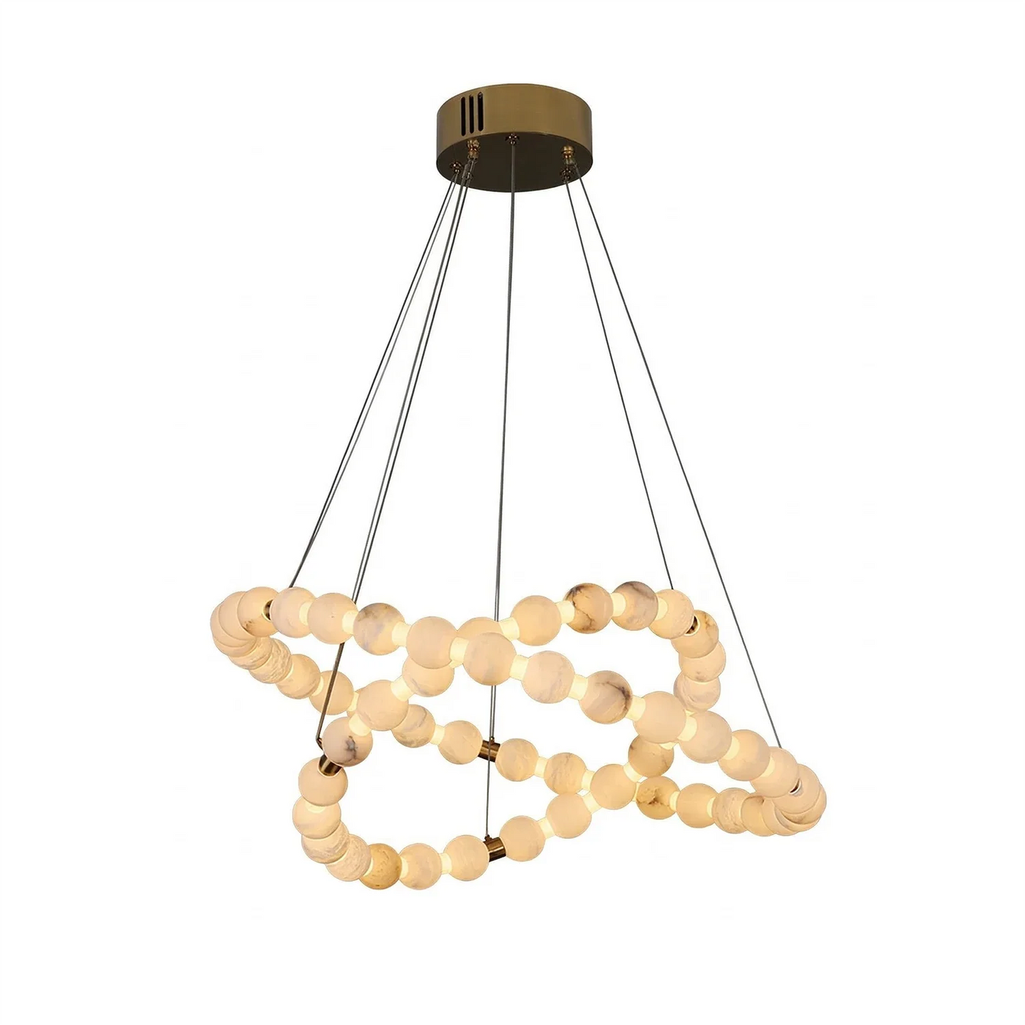 Aura Alabaster Orb Chandelier