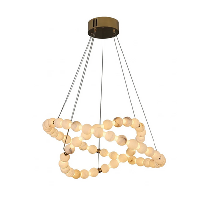 Aura Alabaster Orb Chandelier