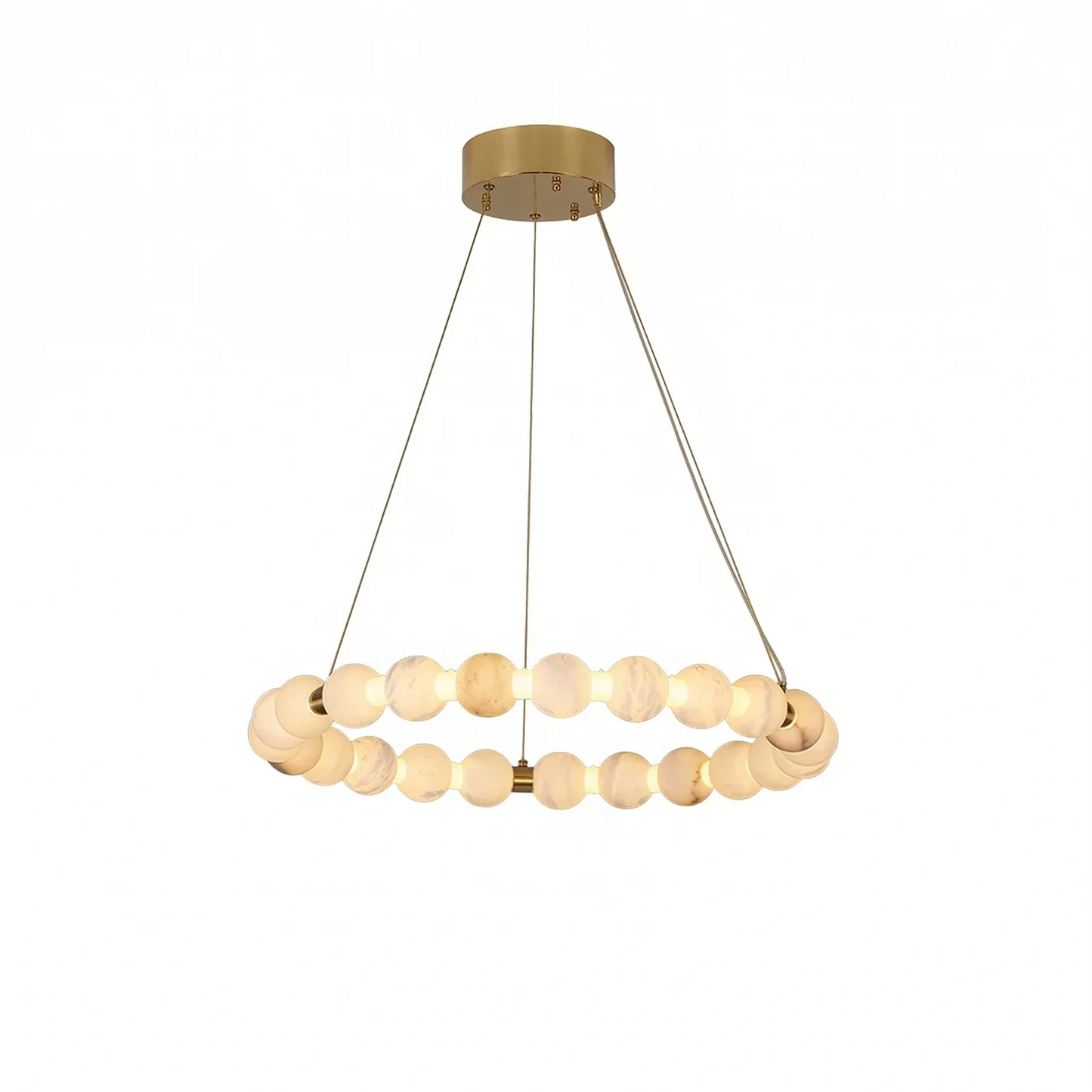 Aura Alabaster Orb Chandelier
