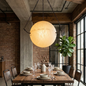Aurelia Alabaster Sphere Suspension Pendant