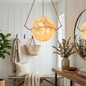 Aurelia Alabaster Sphere Suspension Pendant