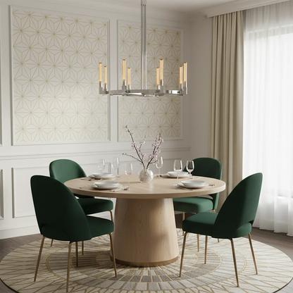 Aurora Crystal Candlestick Linear Glass Tube Chandelier