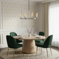 Aurora Crystal Candlestick Linear Glass Tube Chandelier