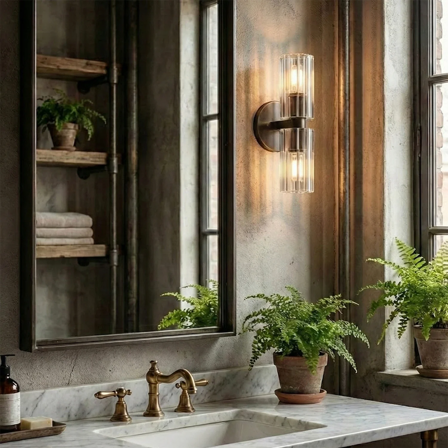 Aurora Glass Cup Sconce