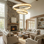 Avalon Alabaster Halo Chandelier