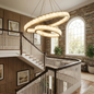 Avalon Alabaster Halo Chandelier