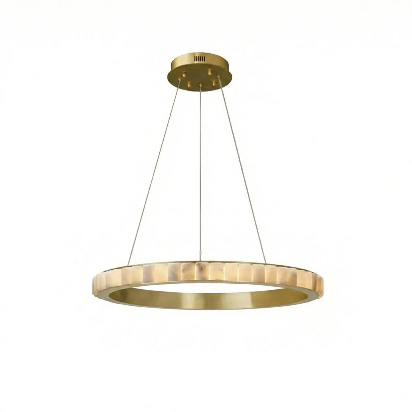 Avalon Alabaster Halo Chandelier