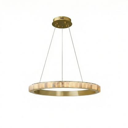 Avalon Alabaster Halo Chandelier