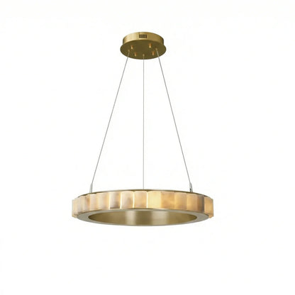 Avalon Alabaster Halo Chandelier
