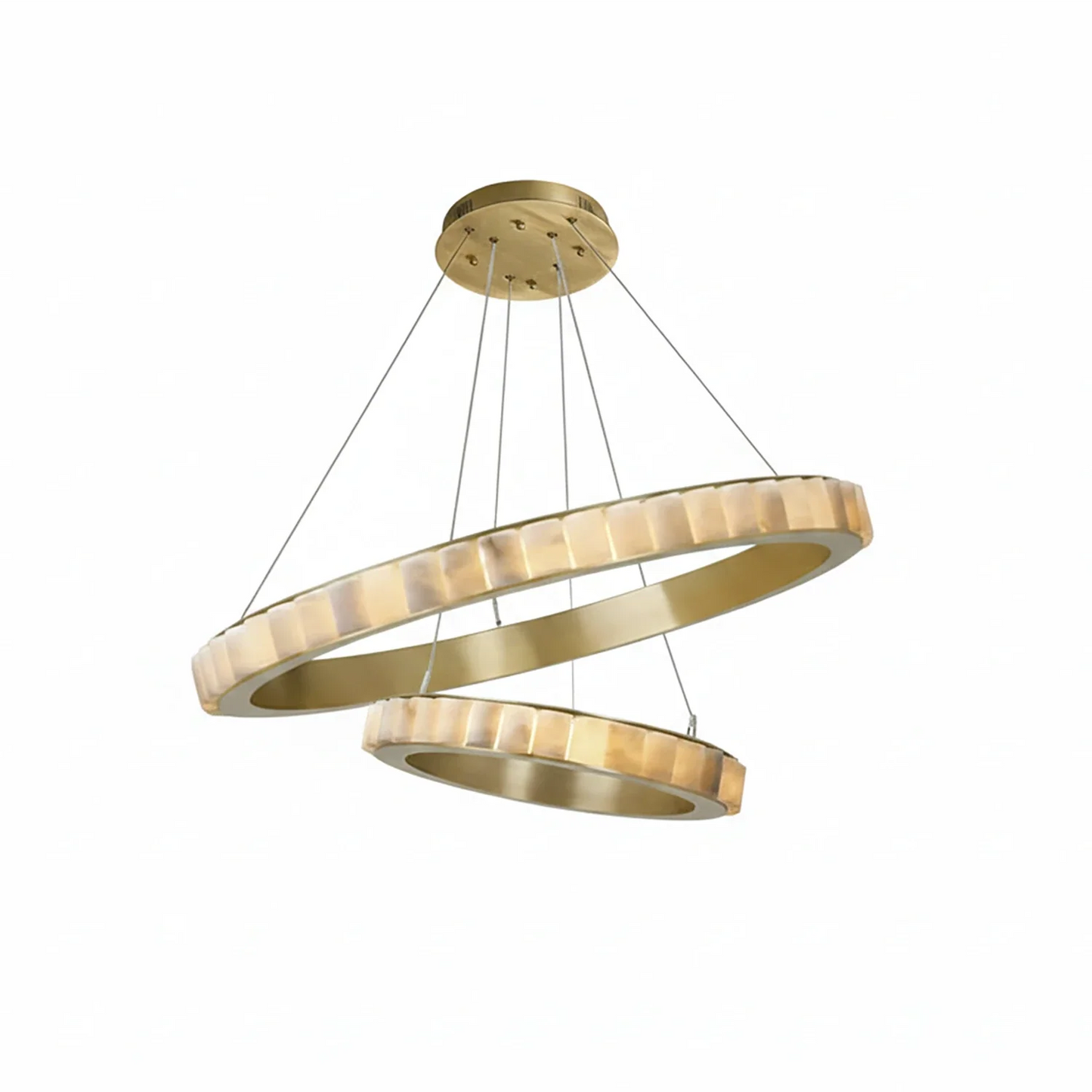 Avalon Alabaster Halo Chandelier
