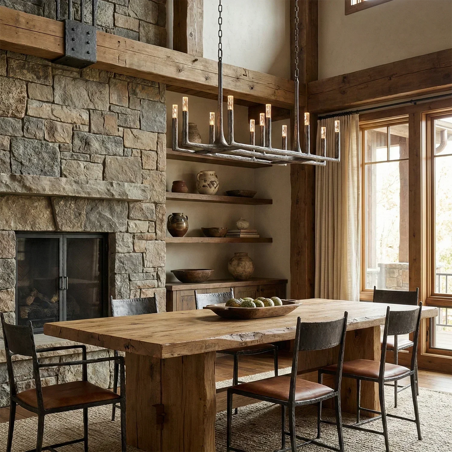 Avarit Forged Round Chandelier