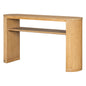 Console Table With Fluted Legs, Open Shelf