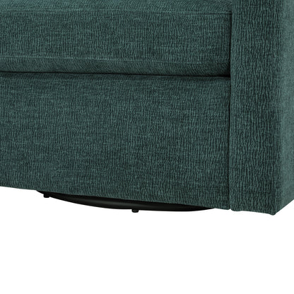 Sutton Peacock Swivel Barrel Chair