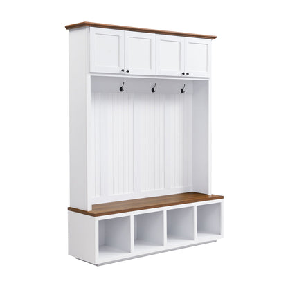 Entryway Hall Tree With Bench And Storage