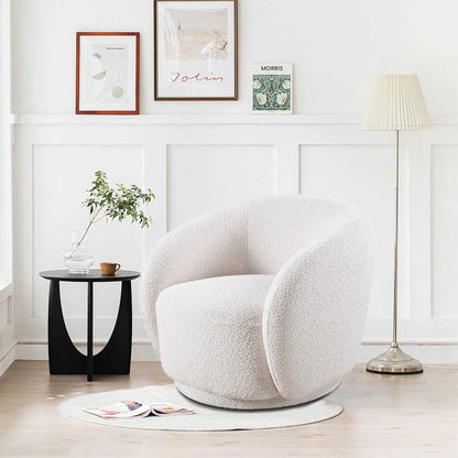 Swivel Accent Upholstered Barrel Chair