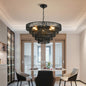 Rustic Hemp Rope Chandelier | 4/5-Tier Boho Pendant Light with E12 Sockets for Dining Room, Kitchen & Foyer