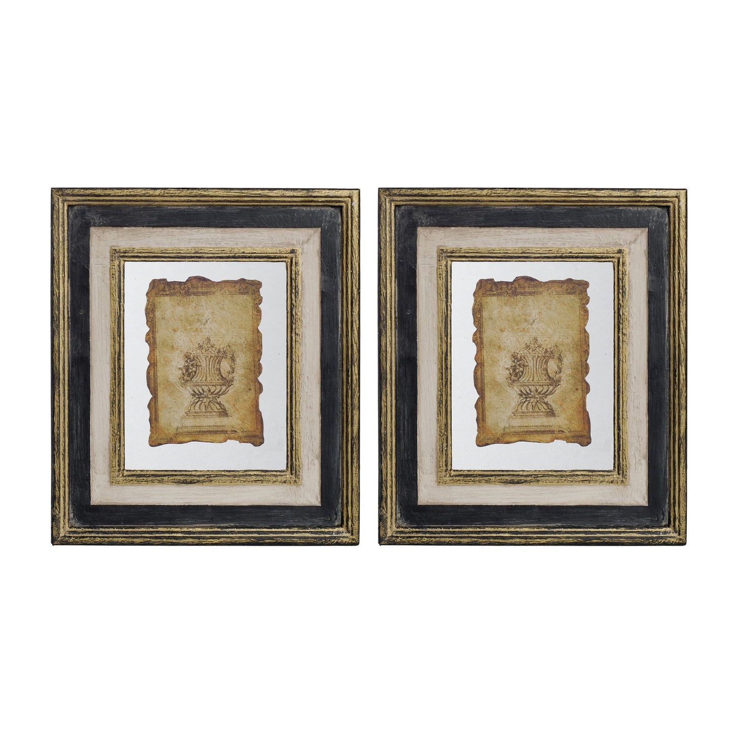 Lucian Framed Antiqued Sculpture Print - 2 Piece