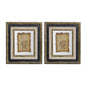 Lucian Framed Antiqued Sculpture Print - 2 Piece