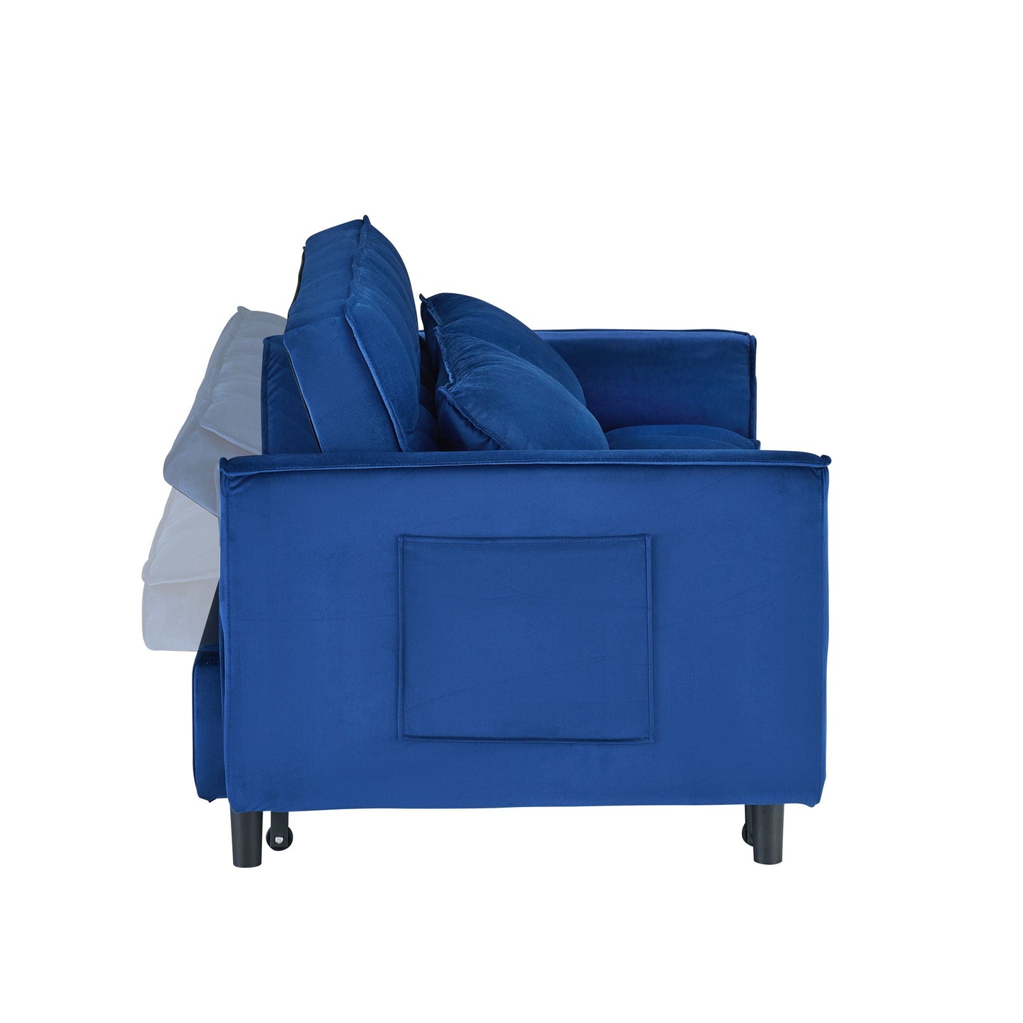 Sofa Bed With Pockets, 3 In 1 Convertible For Living Room