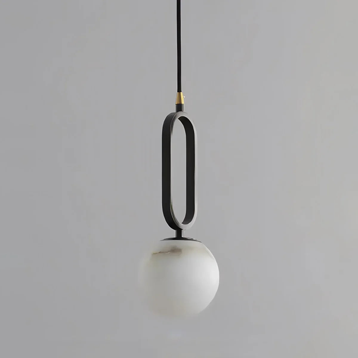 Ball Alabaster Oval Ring Pendant Lamp