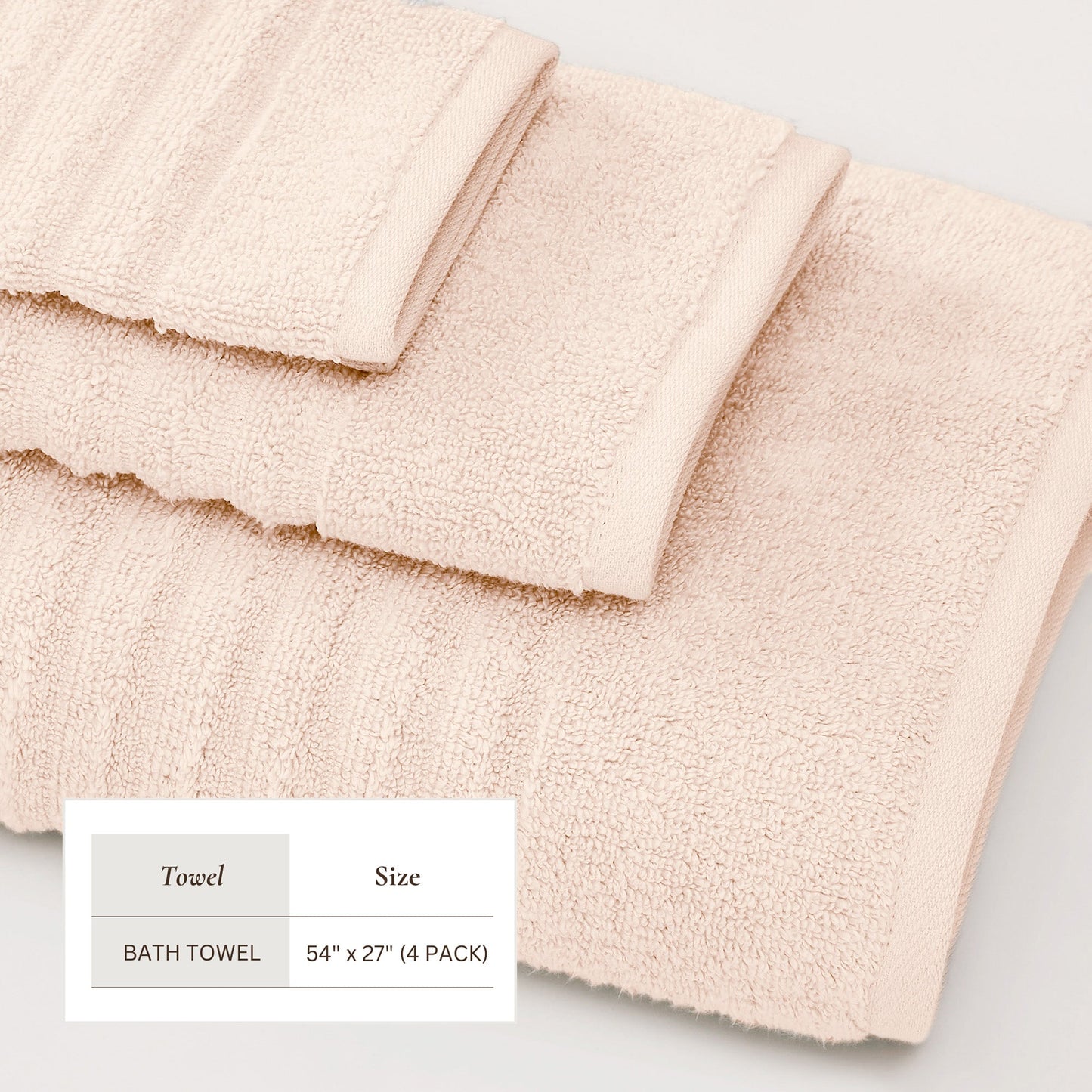 Luxury Combed Cotton Bath Towel Set - Karina Collection