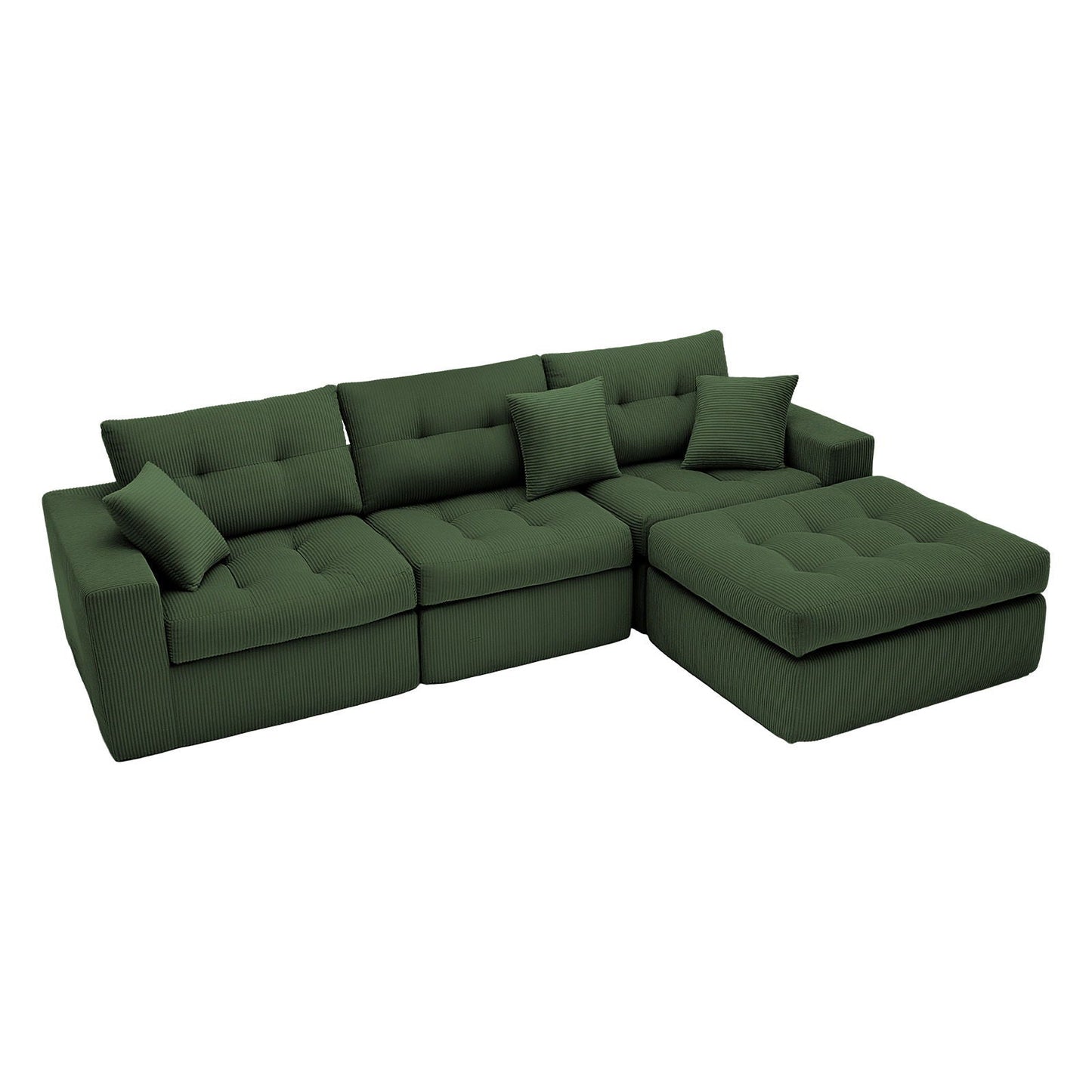 Corner Chaise L-Shaped Sectional Sofa Bed