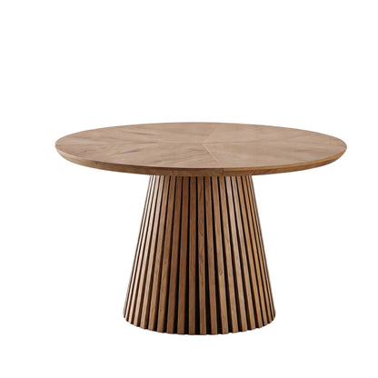 Round Dining Table For Dining Room - Natural Wood