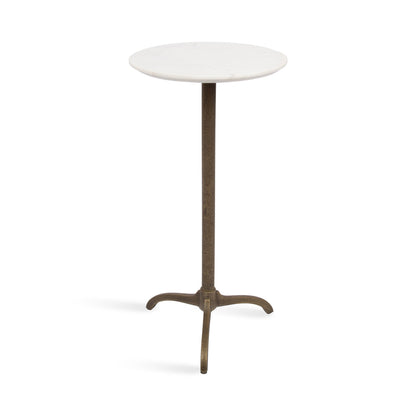 Henshall Marble and Metal Round Side Table