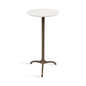Henshall Marble and Metal Round Side Table