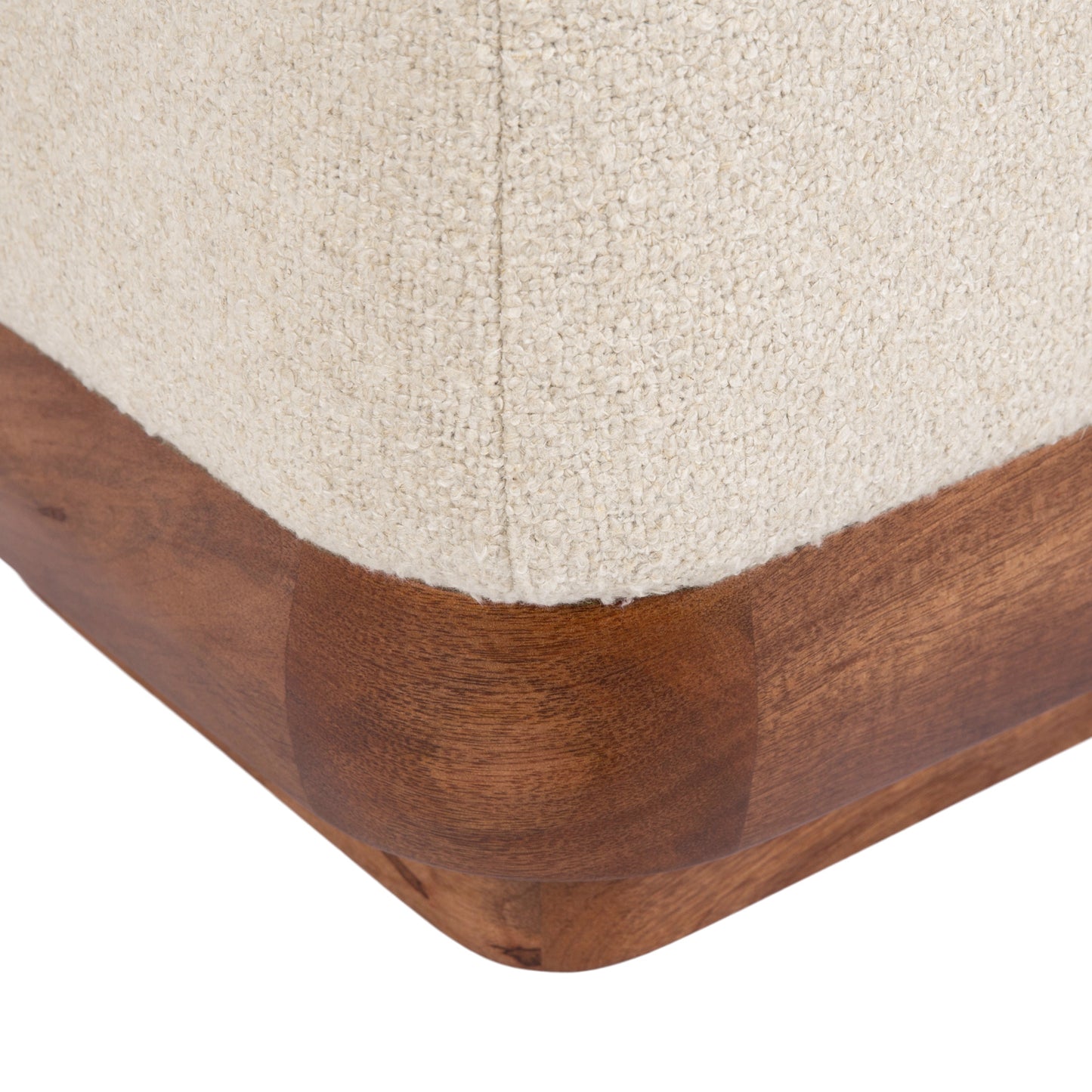 Sabri Square Ottoman Fabric and Wood