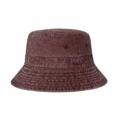 Canvas Bucket Hat - Washed Cotton Moldable Brim - UPF Sun Protection