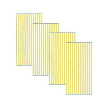 Oversized Striped Border Cabana Beach Towels - Santa Cruz.
