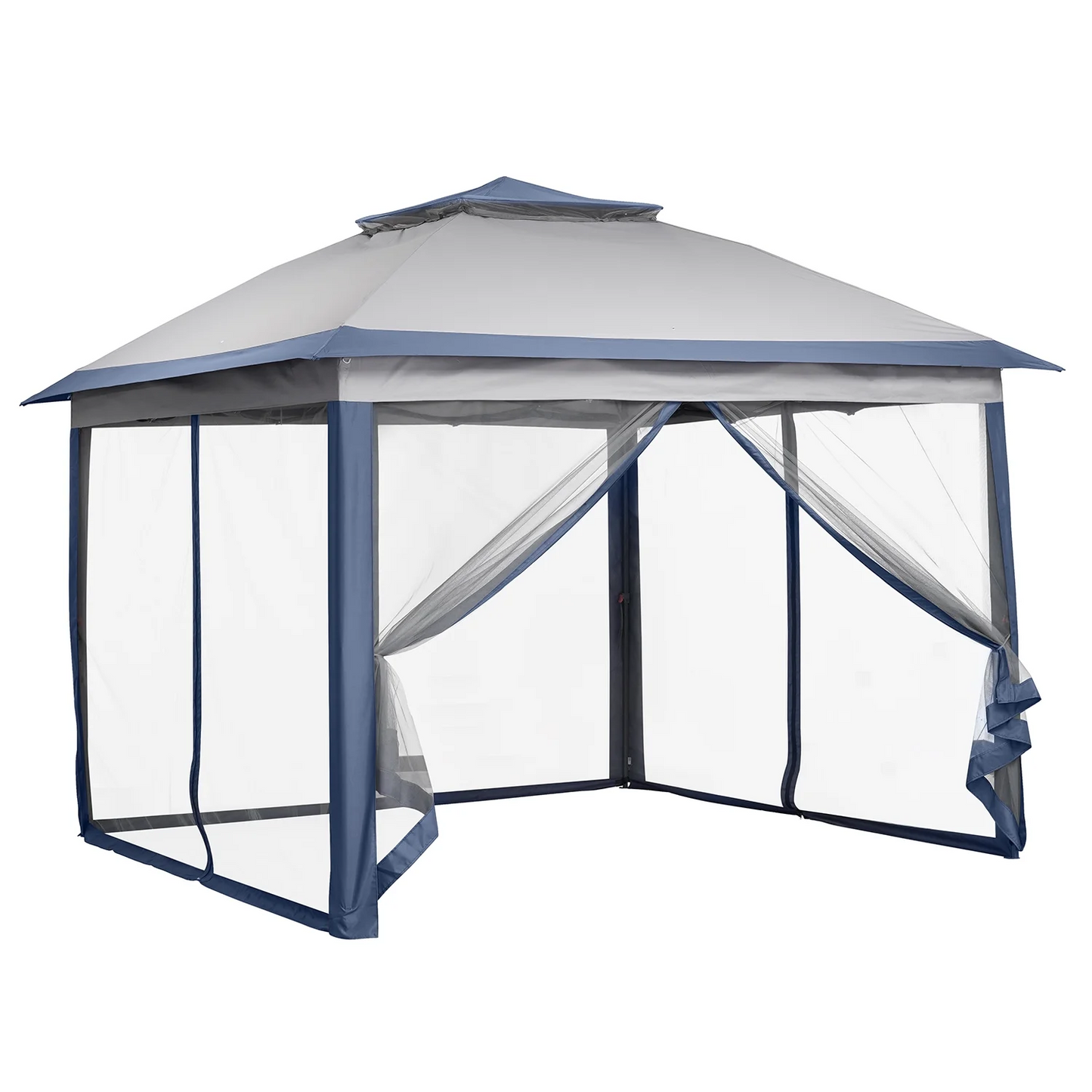 Ainfox 11ft x 11ft Heavy Duty Pop Up Gazebo Outdoor Canopy Shelter Instant Patio Gazebo Sun Shade Canopy Tent for Lawn Garden Backyard Deck