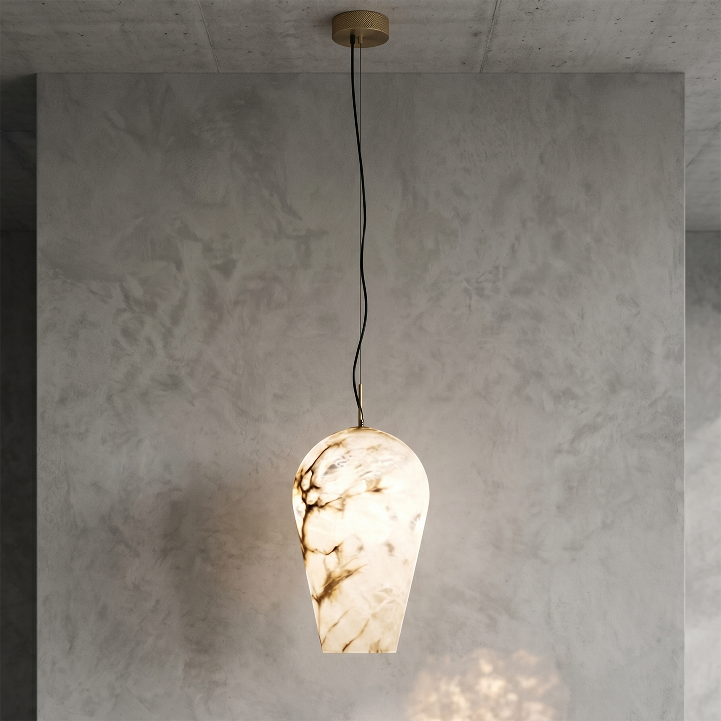 Blimp Alabaster Pendant