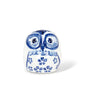 Blue & White Porcelain Owl Accent