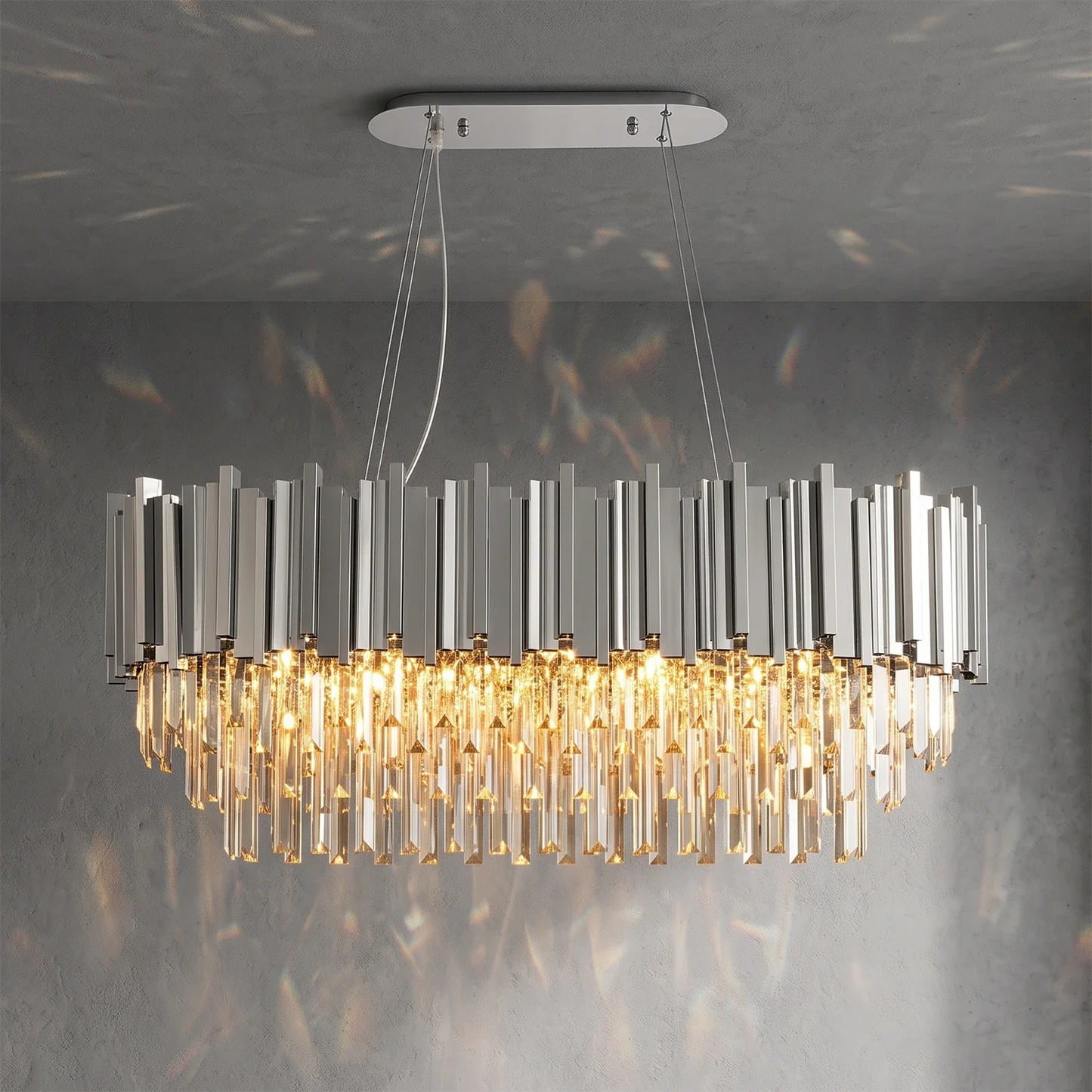 Bourbons Alphonsus Crystal Chandelier