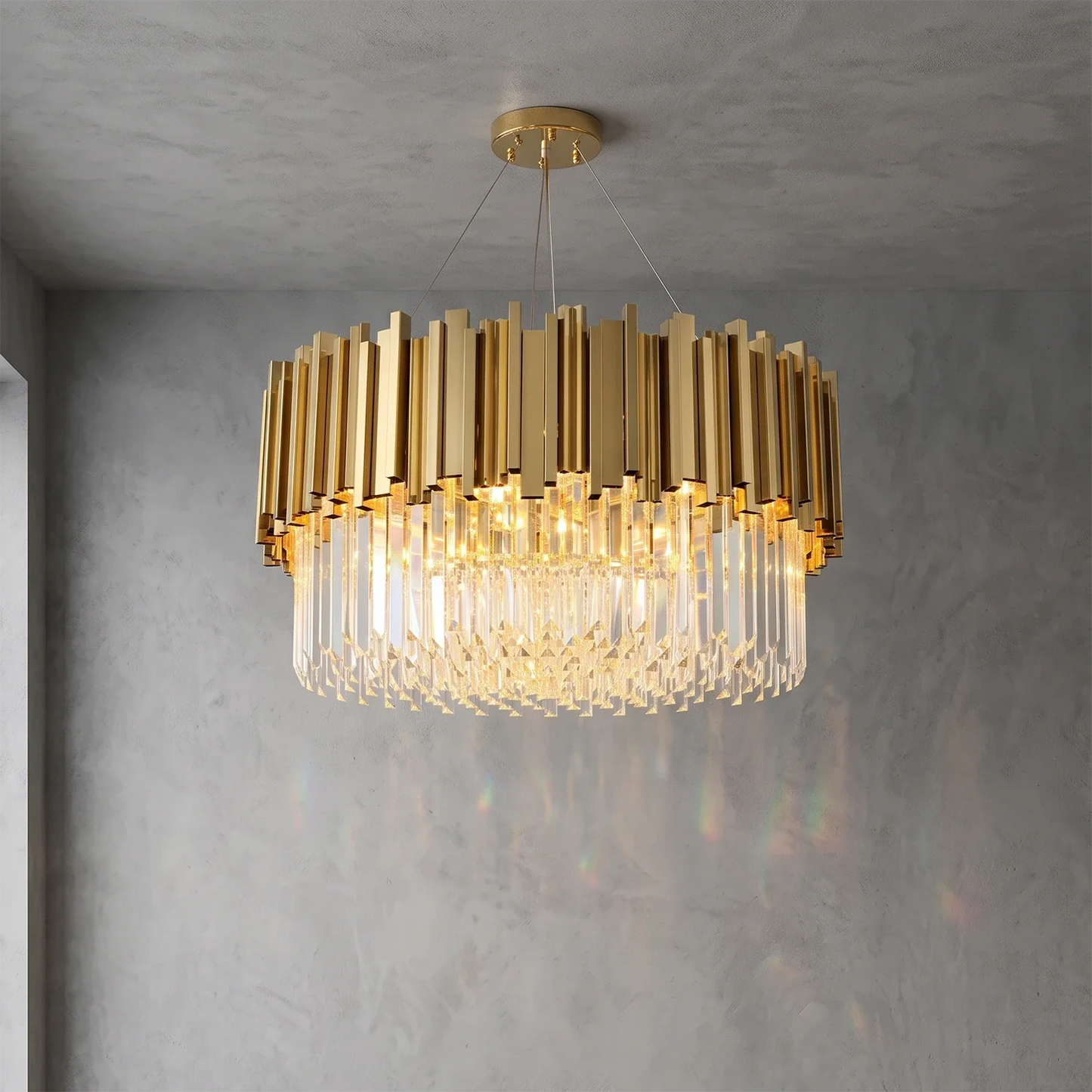Bourbons Alphonsus Crystal Chandelier
