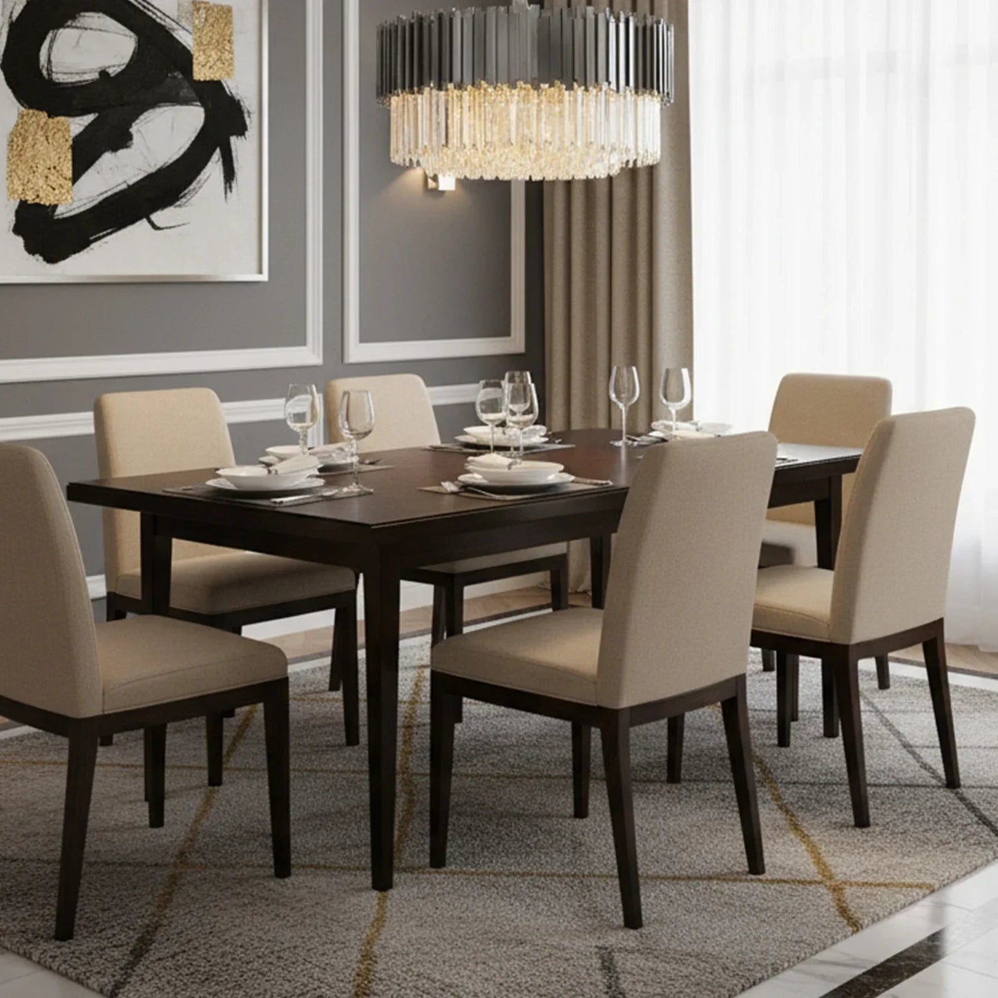 Bourbons Flush Mount Chandelier
