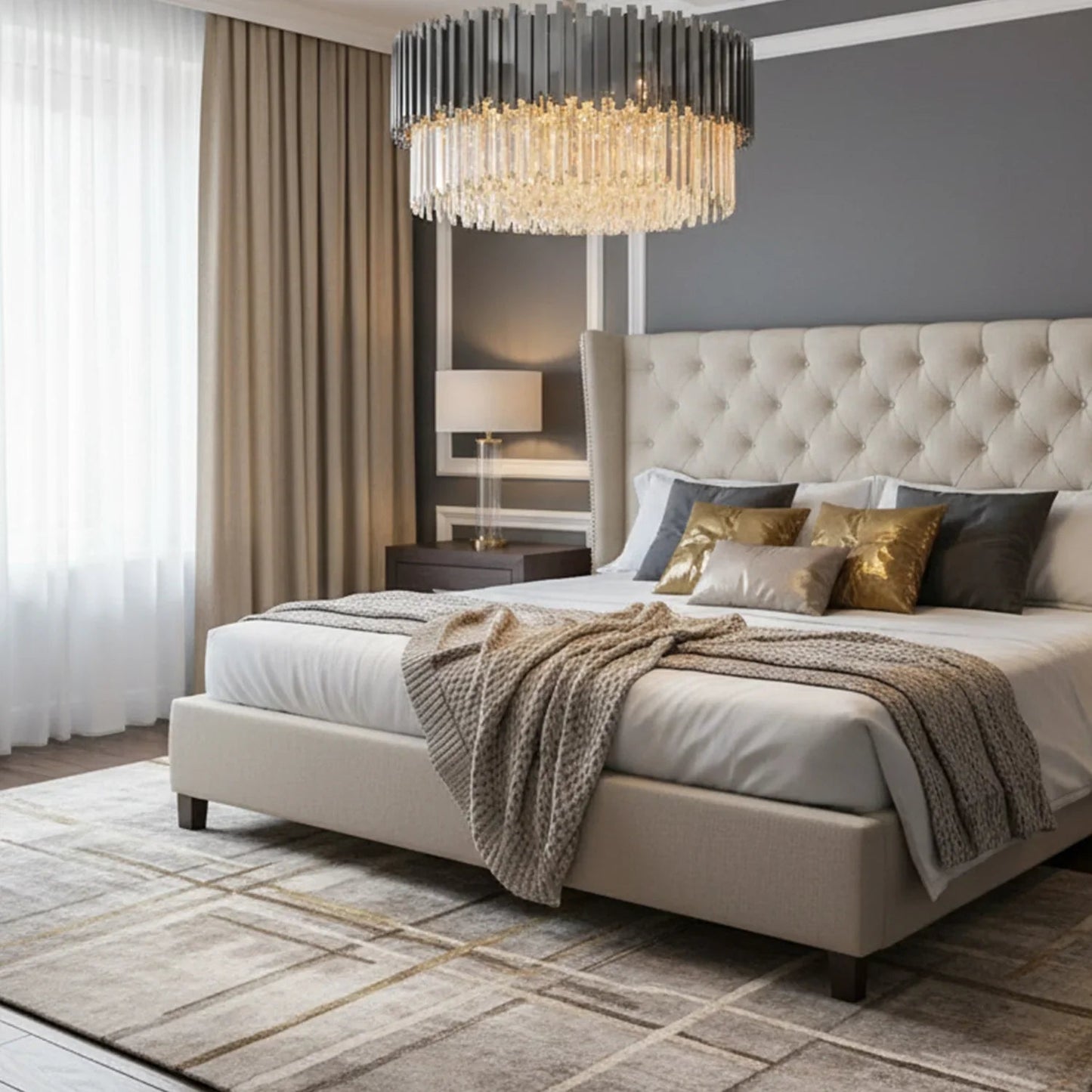 Bourbons Flush Mount Chandelier