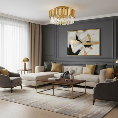 Bourbons Flush Mount Chandelier