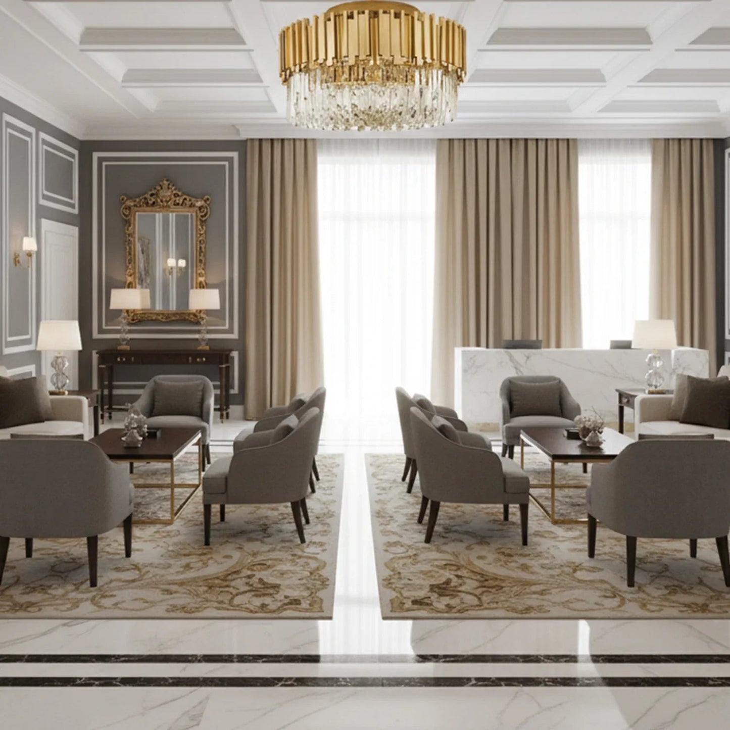 Bourbons Flush Mount Chandelier