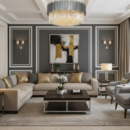 Bourbons Flush Mount Chandelier