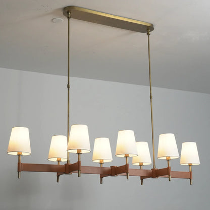 Bramley Leather & Copper Chandelier